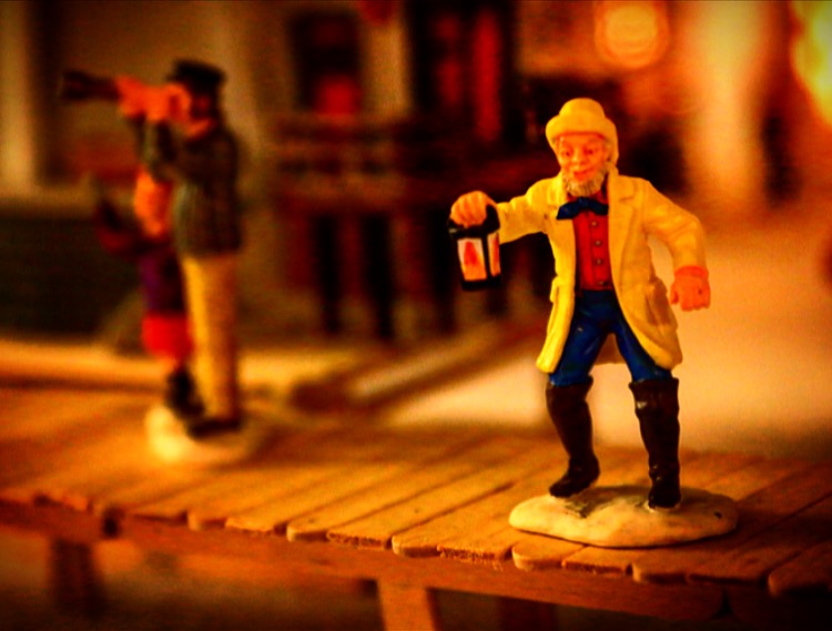 Nuni builds certain pieces of the village himself, such as this fishing pier.