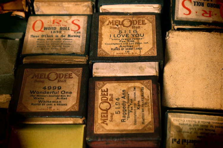 old piano rolls