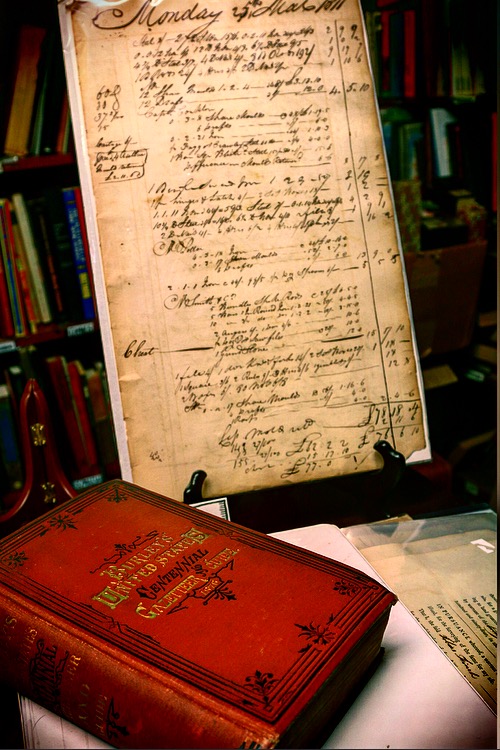 calligraphy notes and book