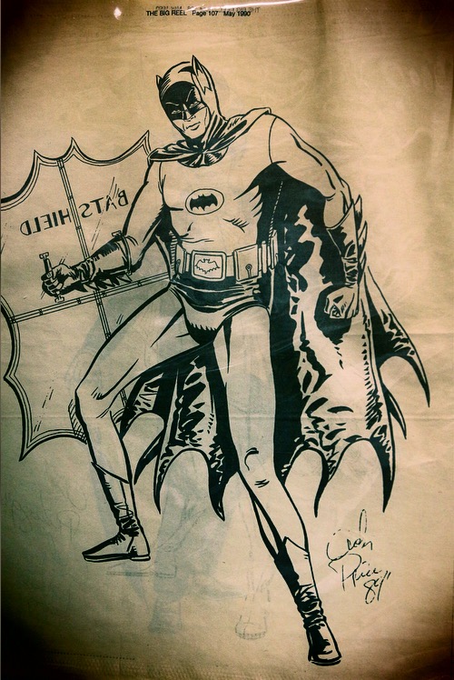 Batman and batshield artwork drawing