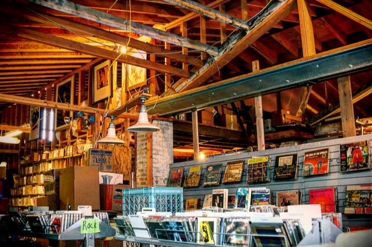 Back storage area The Record Collector