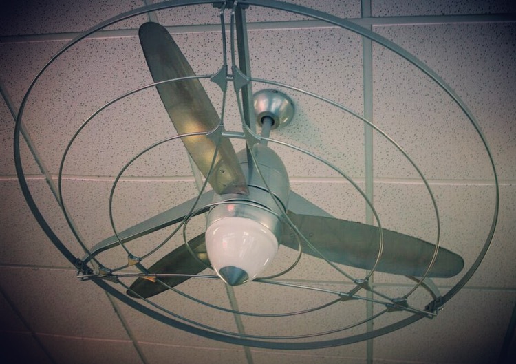 art deco ceiling fan