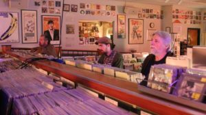 backstage at The Record Collector musical event