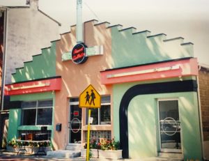 The Record Collector original building facade colors