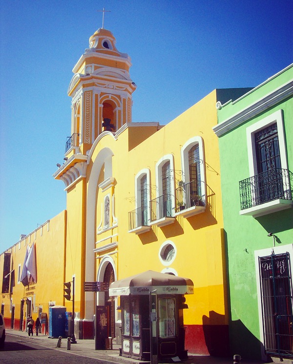 colorful streets of Puebla, Mexico