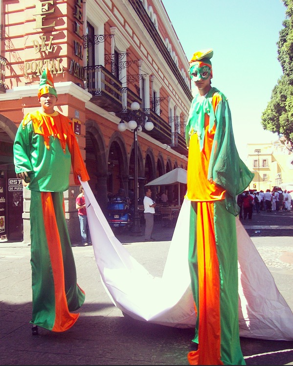 street performers Puebla, Mexico