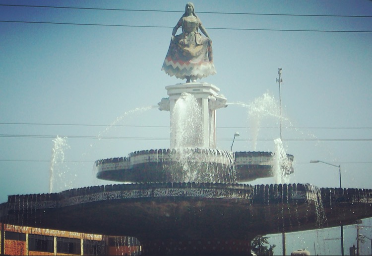 Fountain of China Poblana in Puebla, Mexico
