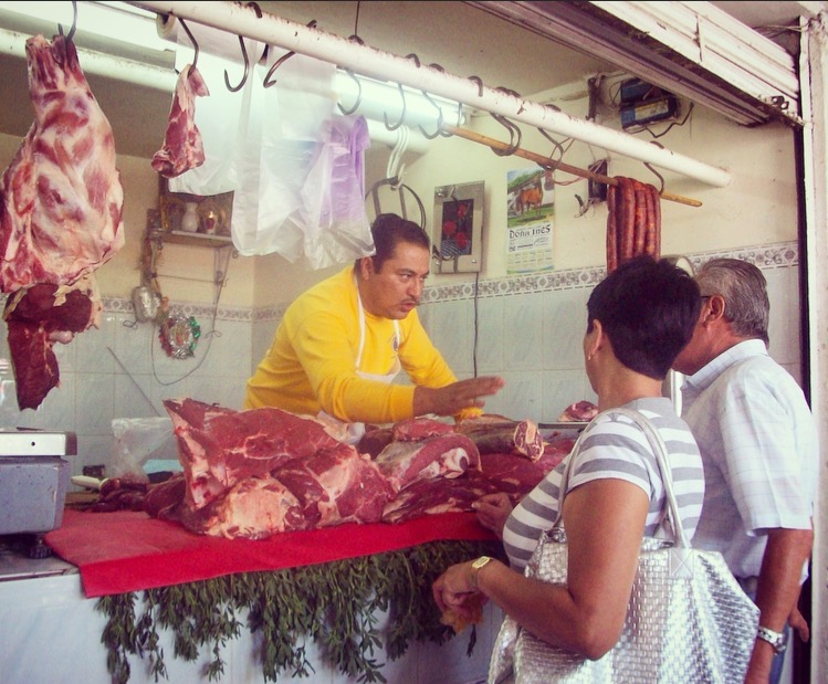 market meat stand