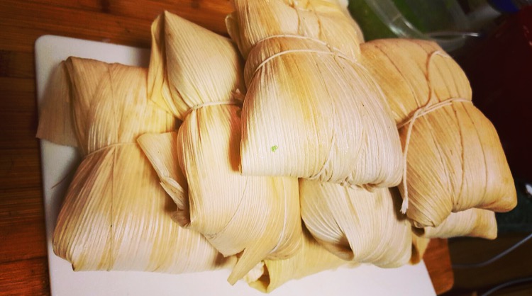 chicken & chile verde tamales