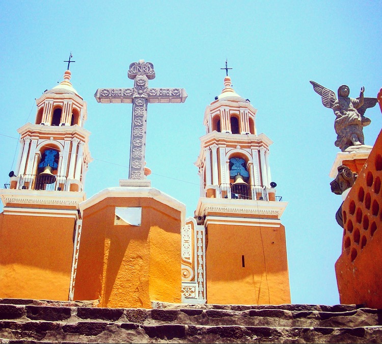 Catholic Church our Lady of Remedies atop the Great Pyramid of Cholula