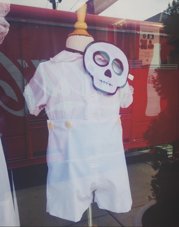ghostly children's attire, clothing store, Magazine Street, New Orleans