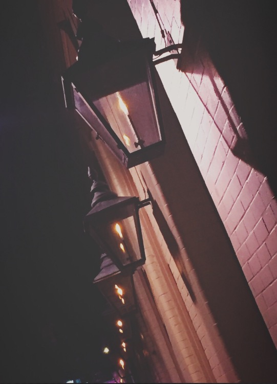 gas lamps in the French Quarter, New Orleans
