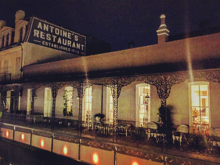 Antoine's Restaurant sign in New Orleans