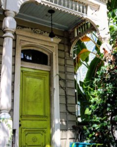 decorative architectural porch details, New Orleans