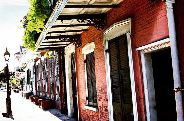 New Orleans, French Quarter brick homes