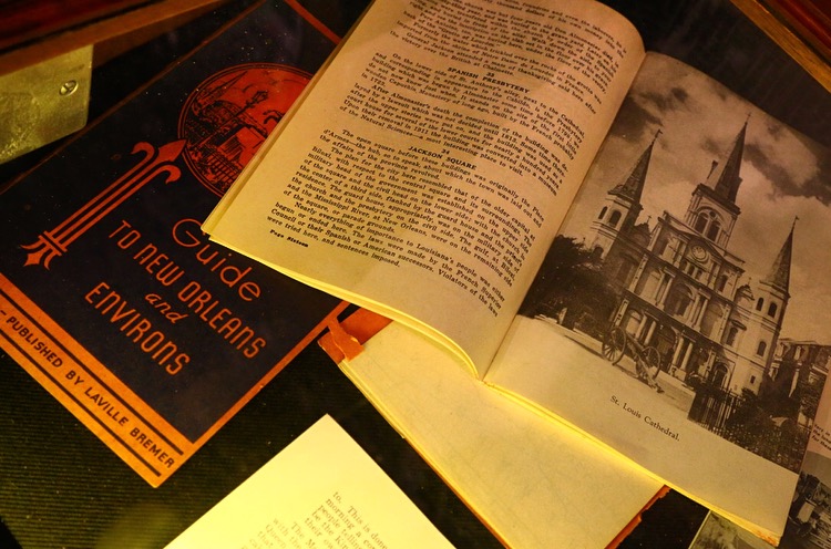 old guide to New Orleans and ephemera