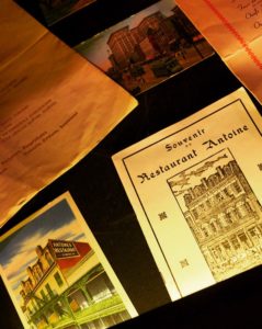 old menus and New Orleans ephemera