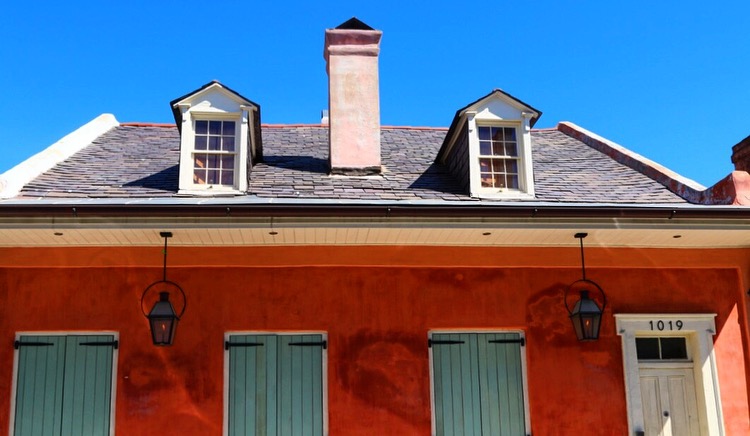 New Orleans Creole Cottage with dormer windows