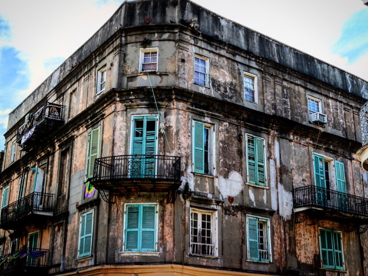 French Quarter Building, New Orleans, Louisiana