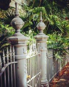 fence along the Garden District, New Orleans