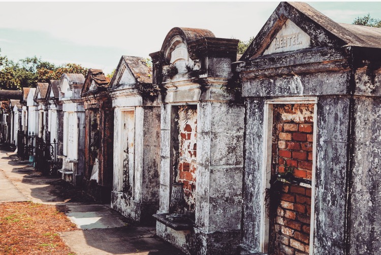 mausoleums in New Orleans cemetery