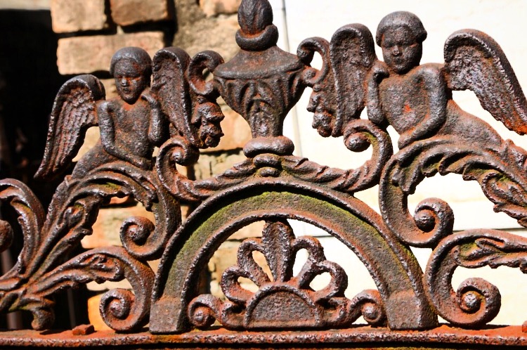 ornate gate, Lafayette cemetery, New Orleans