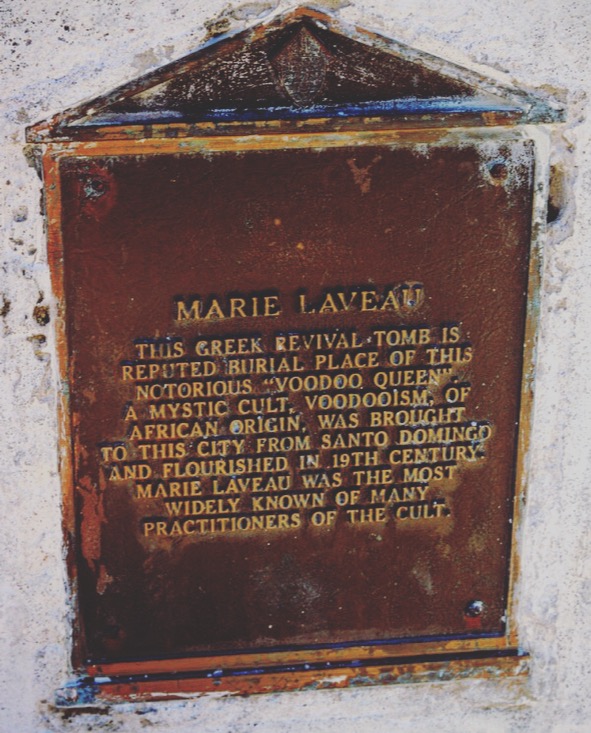 The tomb of The Voodoo Queen, Marie Laveau