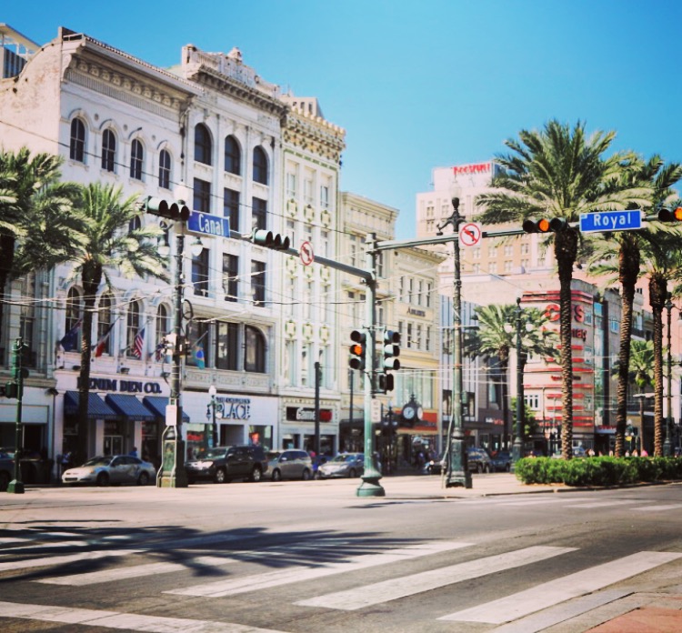 Intersection of Canal and Royal streets, New Orleans