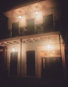 haunted house ghosts on Ursuline Street, french Quarter, New Orleans