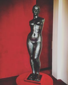 nude bronze sculpture by French Sculptor Aristide Maillol nude bronze sculpture by French Sculptor Aristide Maillol at The Metropolitan Opera