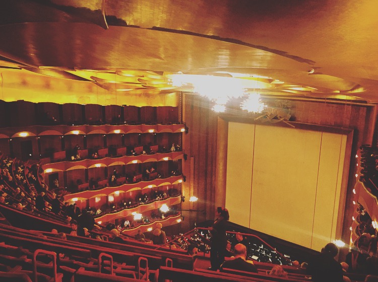 View of the stage at The Metropolitan Opera View of the stage at The Metropolitan Opera