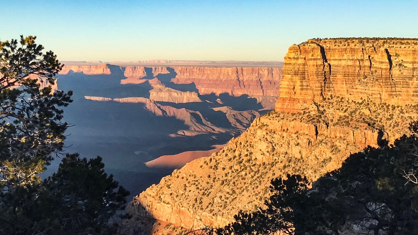 Sunset view of the Grand Canyon