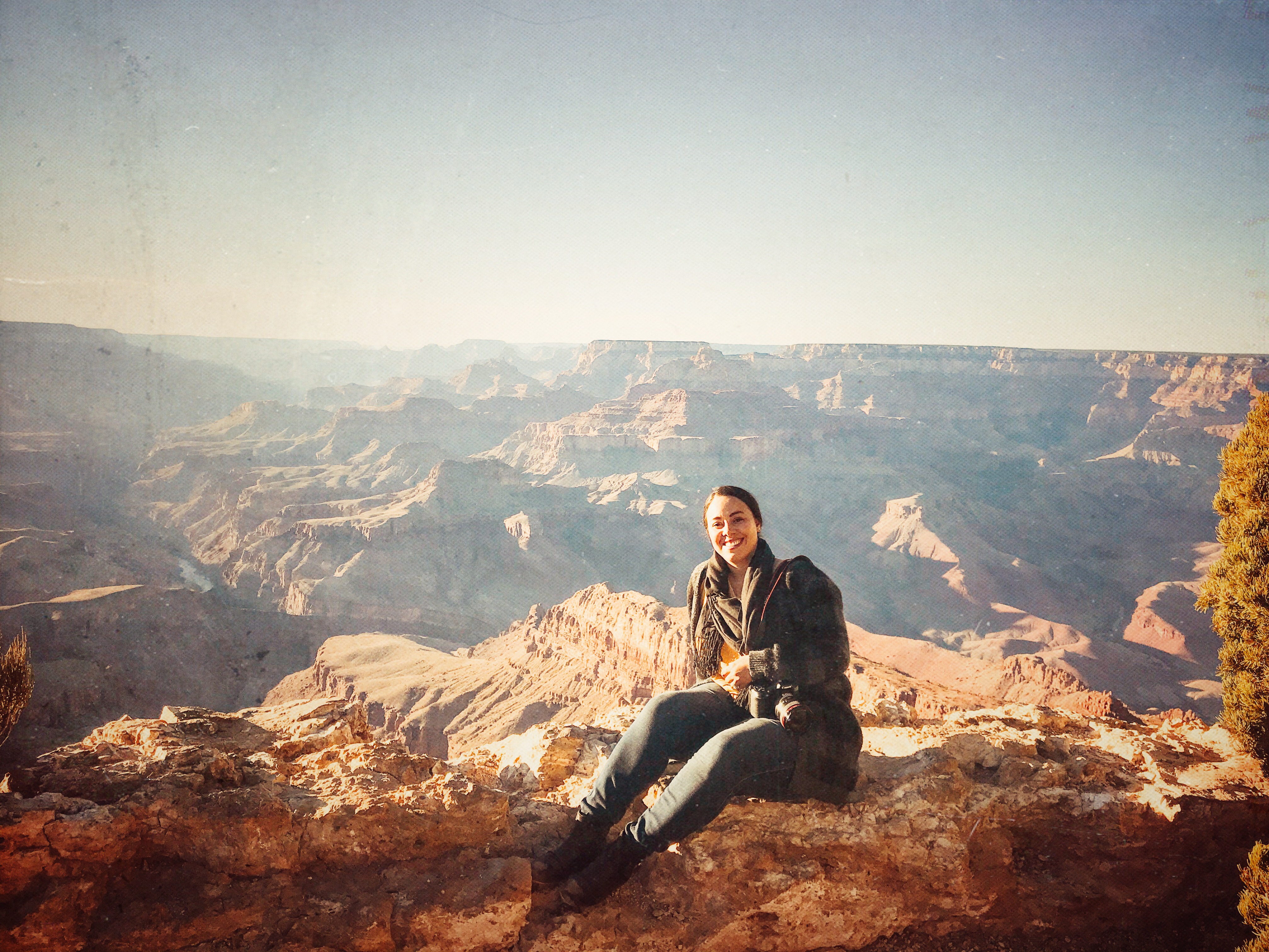 Yanis Carreto, author, Hopeless Nostalgic atop the Grand Canyon