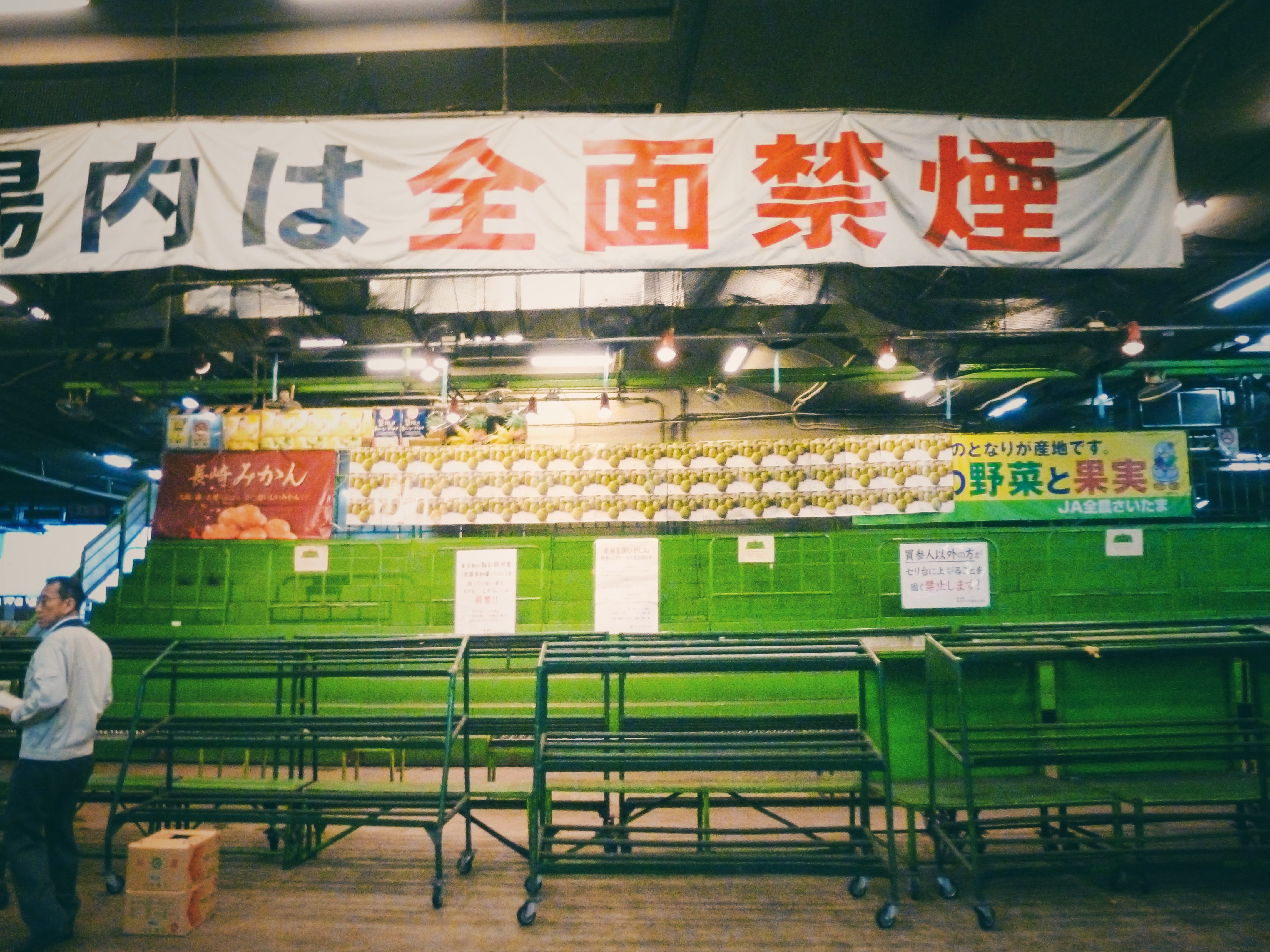 Tsukiji Fish Market, Tokyo, Japan Nostalgia signs and stalls