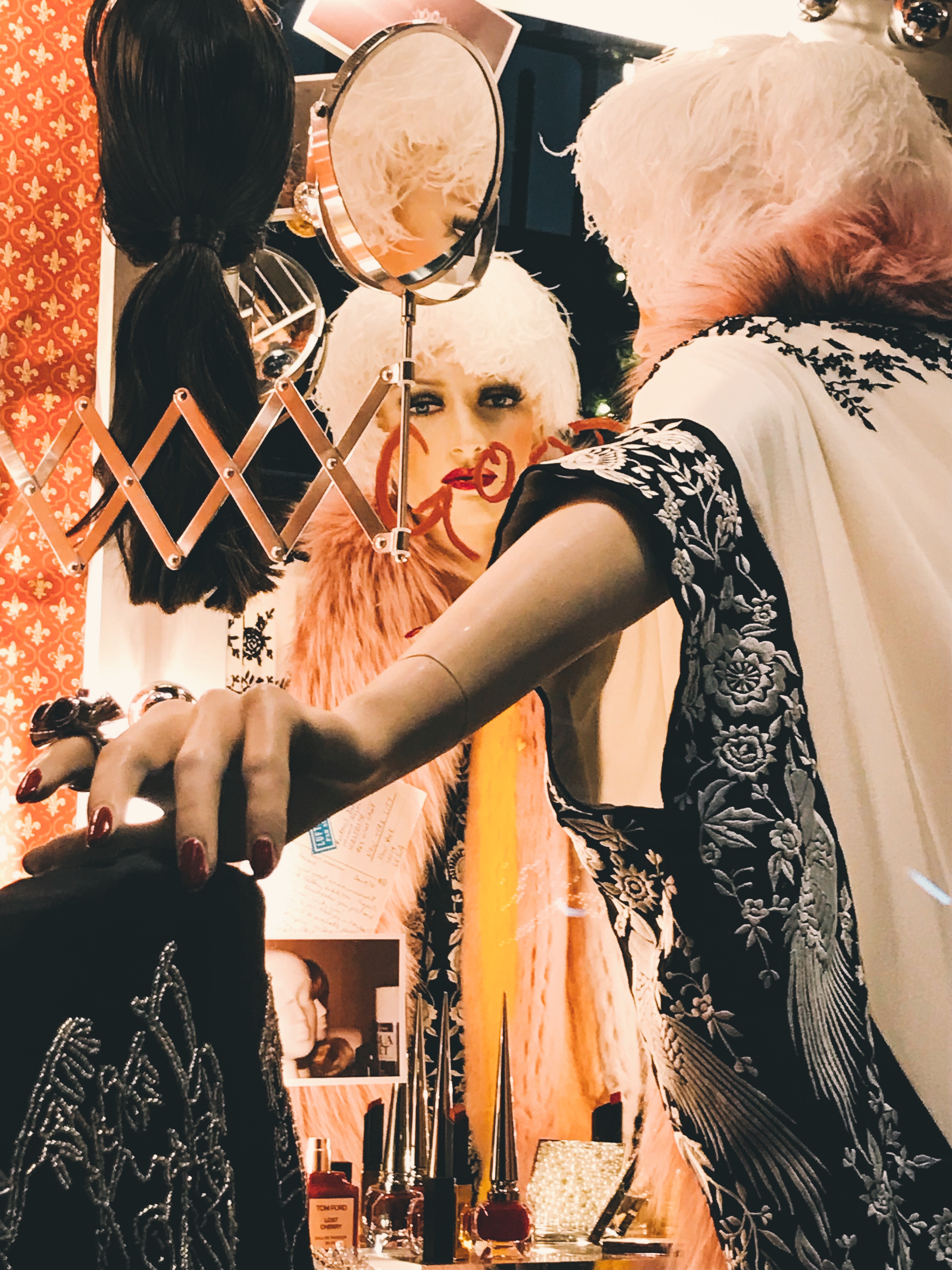 Saks Fifth Avenue Theater of Dreams Backstage Dressing Room - 2018 Holiday Window Display