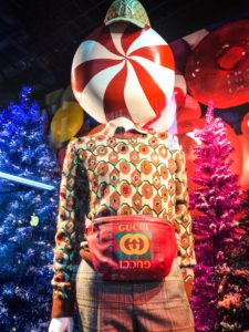 Bergdorf Goodman Peppermint Man- Bergdorf Goodies 2018 Holiday Window display