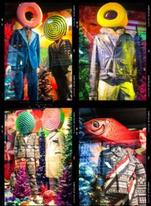 Bergdorf Goodman Candy Mannequins - Bergdorf Goodies 2018 Holiday Window display