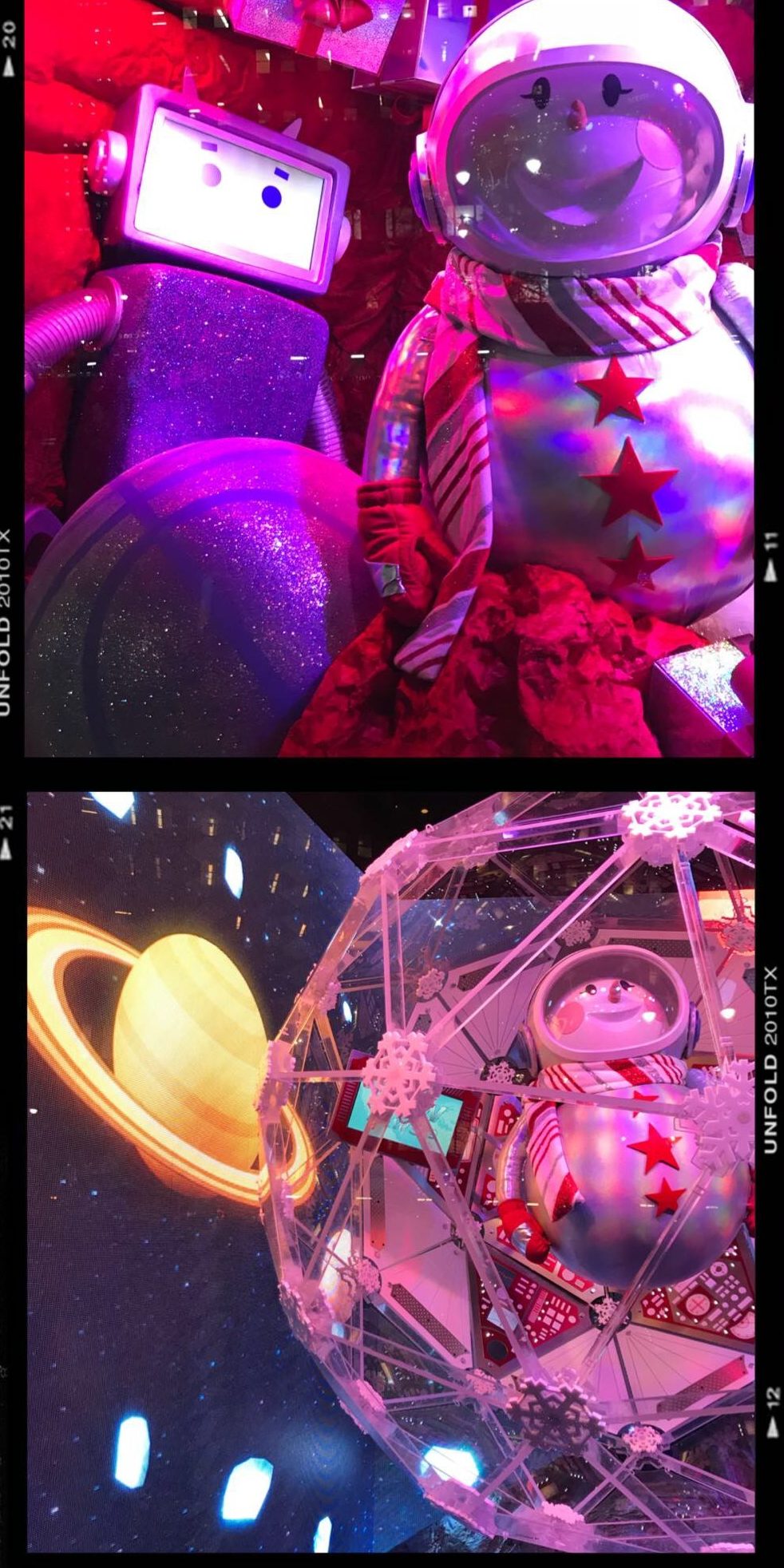 Macy's Sunny the Snowpal Intergalactic Christmas - 2018 Holiday Window Display