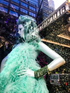 The Grinch Green Dress Mannequin - The Grinch 2018 Bloomingdale's Holiday Window Display