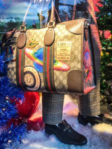 Designer Gucci bag 2018 Holiday Window Display