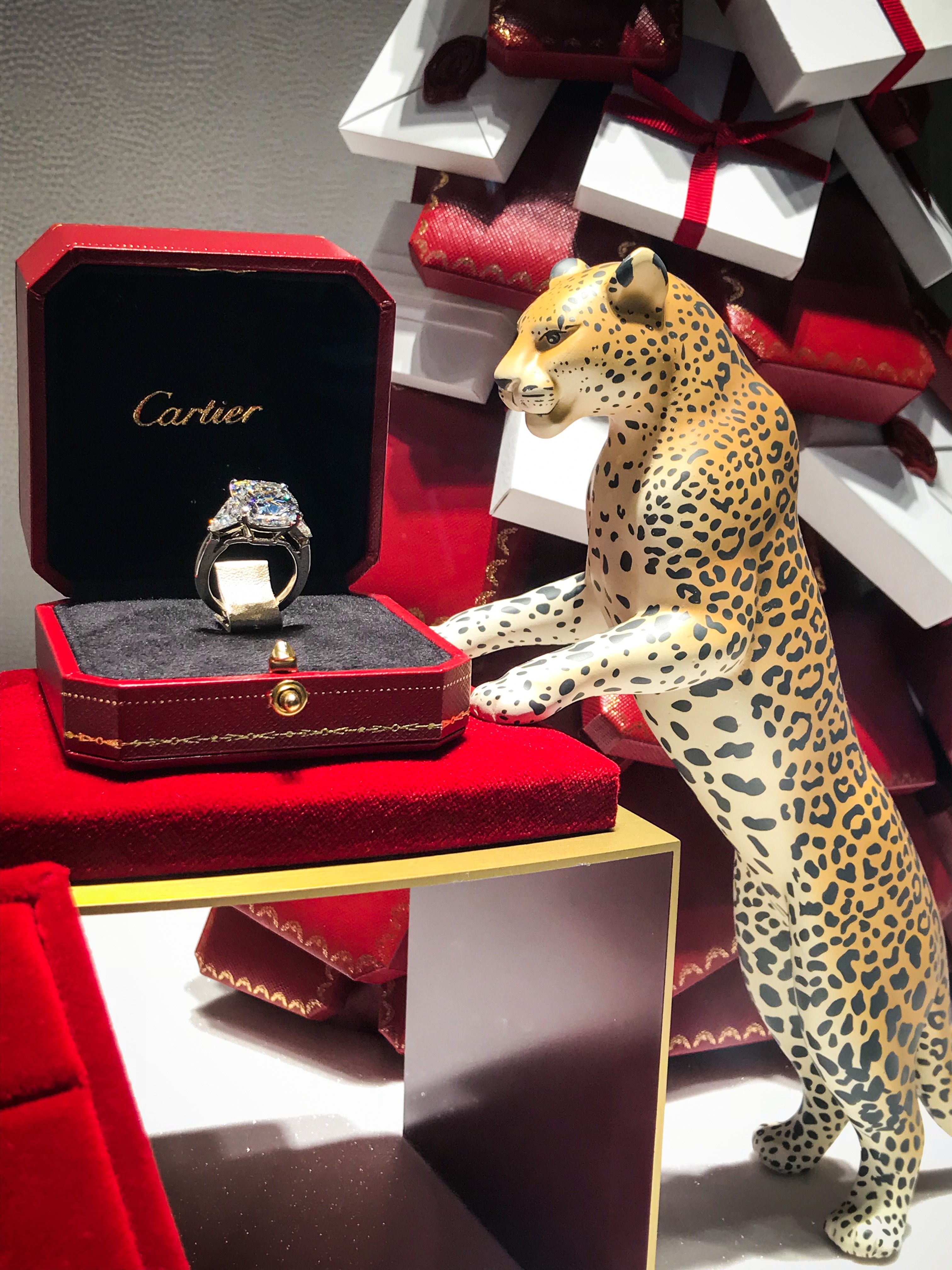 Cartier Panther & Ring - 2018 New York Holiday Window Display