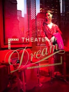 Saks Theater of Dreams Sign 2018 Holiday Window Display