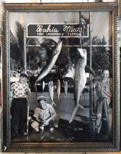 Old black and white photo of the owner of The Fisherman Restaurant, Phoenixville, Pennsylvania