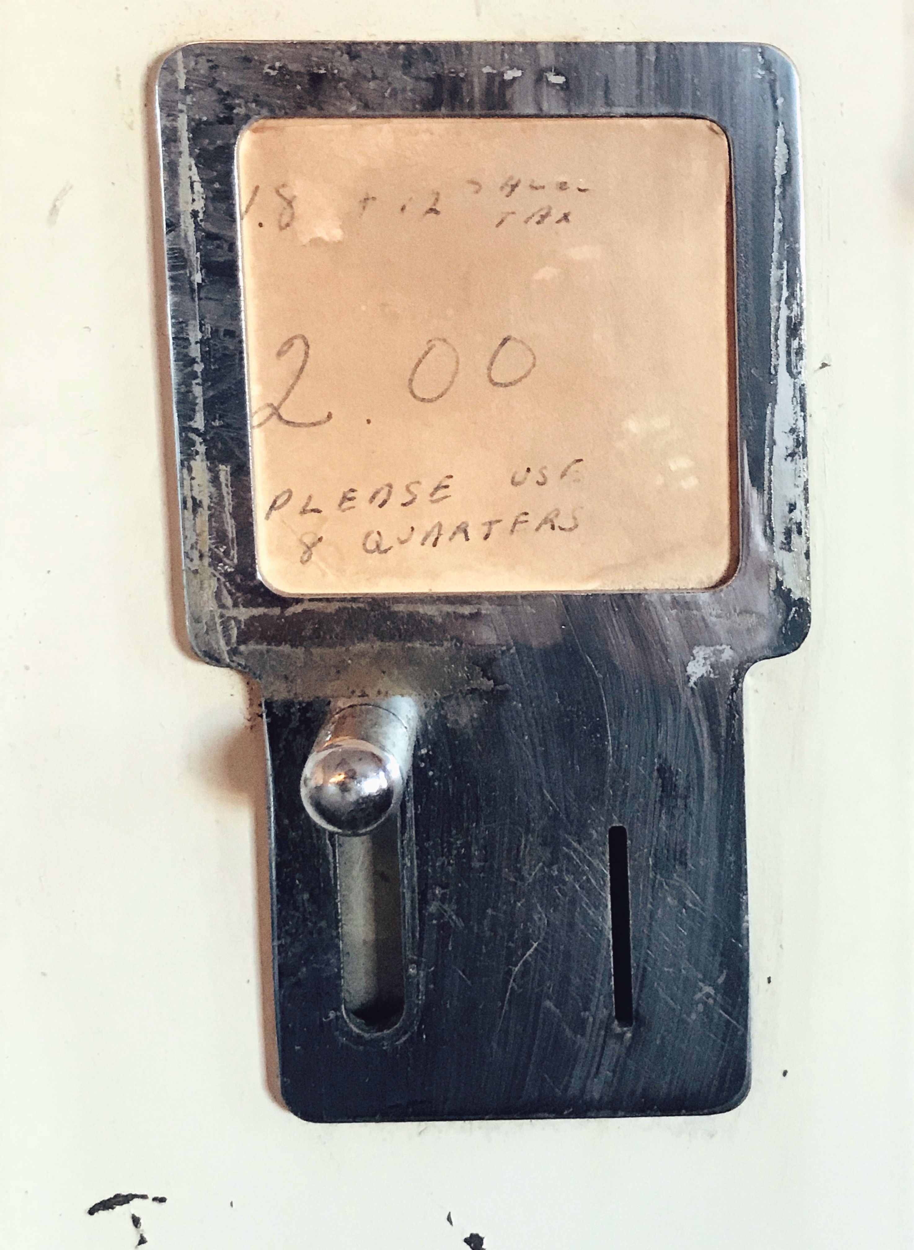 Coin-operated vintage cigarette vending machine at The Fisherman Restaurant, Phoenixville, Pennsylvania 