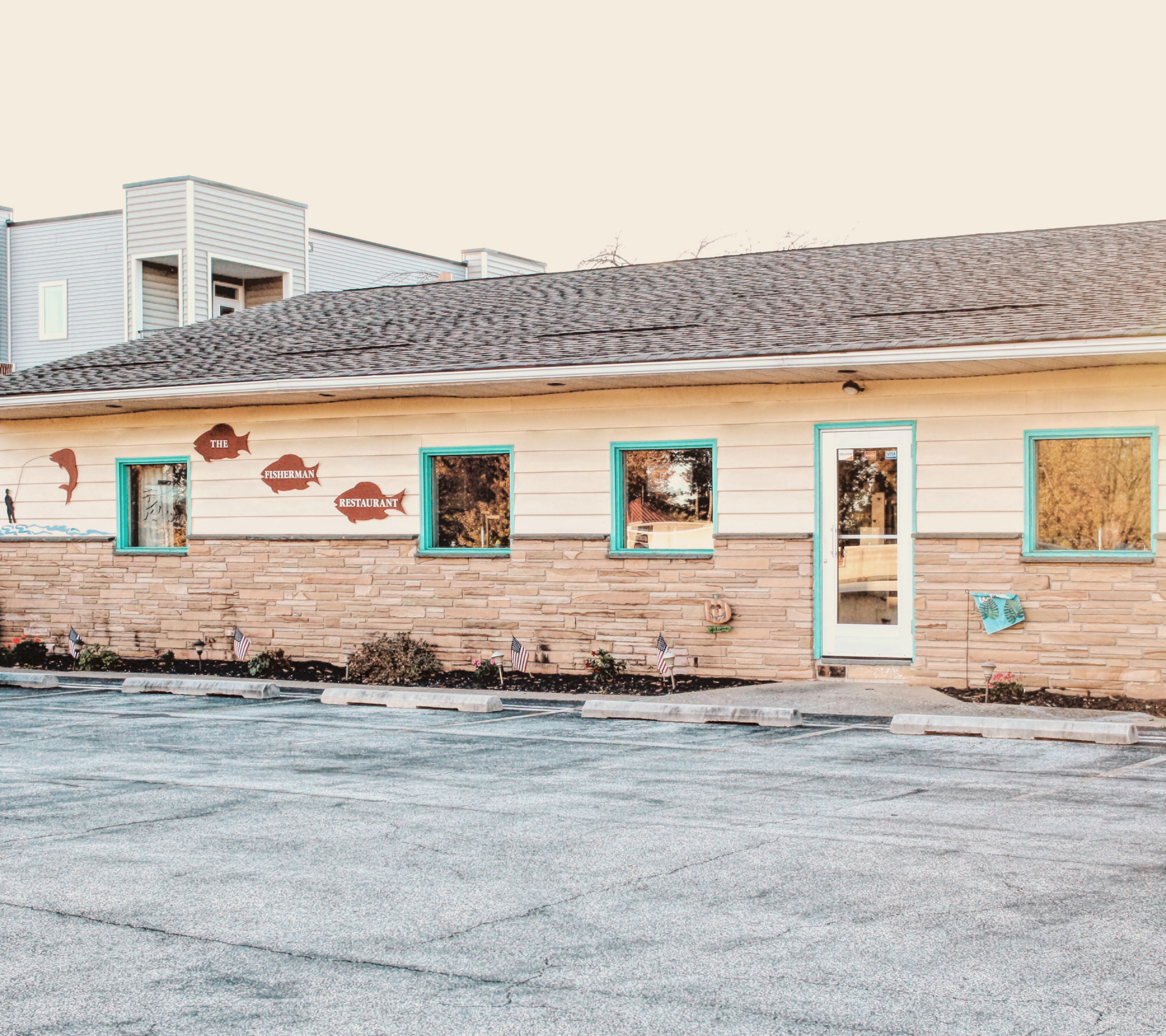 Exterior of The Fisherman Restaurant, Phoenixville, Pennsylvania 