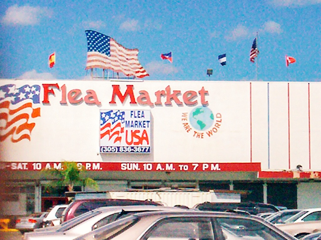 Flea Market USA, Miami, FL, sign circa 2008