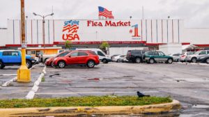 Flea Market USA building sign, Miami, FL
