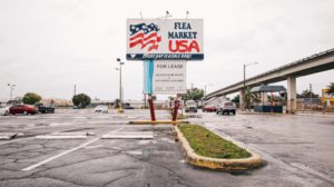 Flea Market USA Parking Lot Sign, Miami, FL