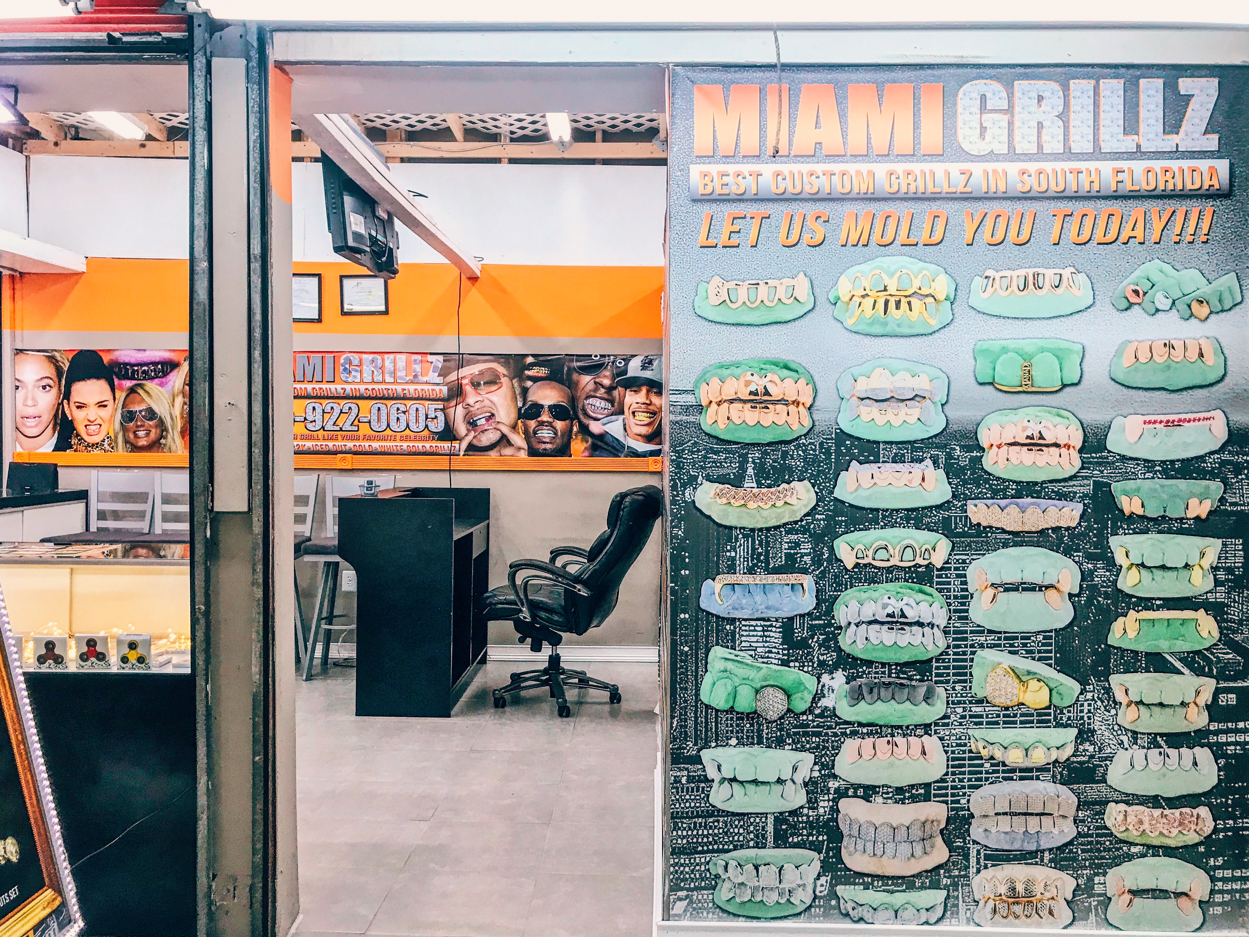 Flea Market USA, Miami, FL gold teeth shop