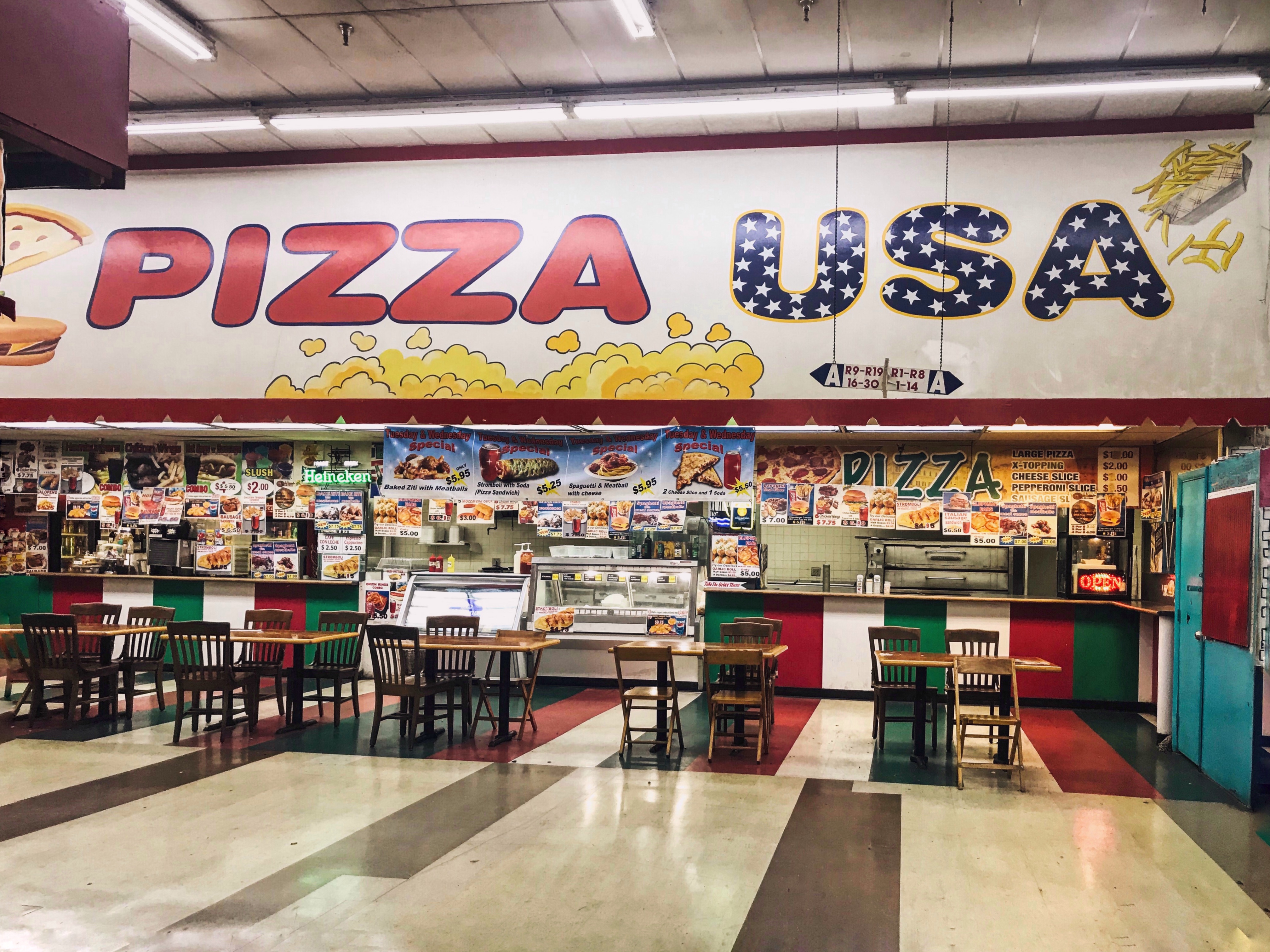 Flea Market USA, Miami, FL Pizza shop